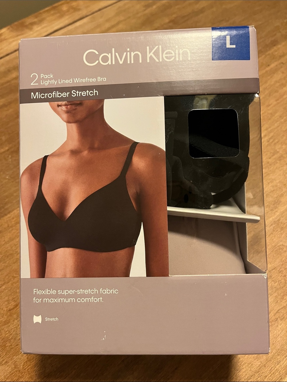 Calvin Klein 2-Pack Lightly Lined Wirefree Bras - Black & Nude